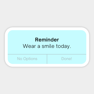 Smile Reminder Sticker